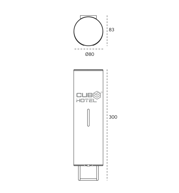  Manual Wall Soap Dispenser - White
